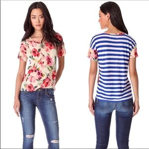 Madewell Slideshow Stripe Floral Tee